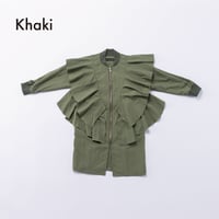nunuforme / ランダムフリルジャンパー  22-nf26-499-025   Khaki  M .L .XL.1(155).2(163)