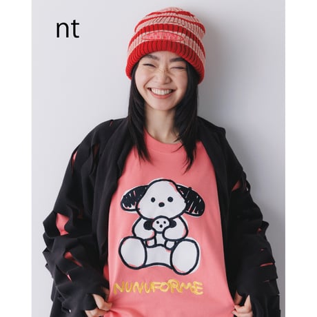 nunuforme / ゆるinuinu刺繍トレーナー　nt26-002-10  Pink   105.115.125.135.145.1(155).2(163)