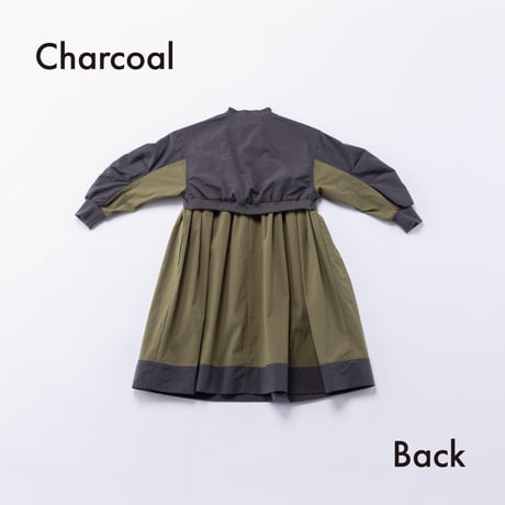 nunuforme / コンビワンピース　 19-nf26-446-015   Charcoal  M.L .XL.1(155).2(163)