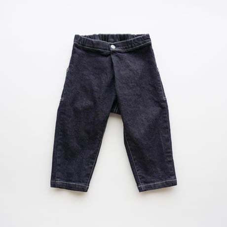 MOUN TEN. / front tuck organic jeans(for baby)    BP01-0109c   indigo  80-95