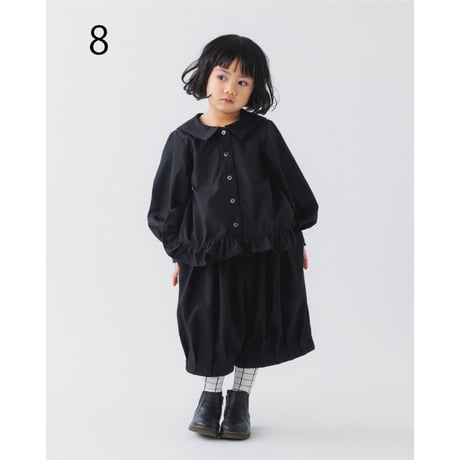 nunuforme /ビッグカラーブラウス  08-nf26-552-031  Black  M .L .XL.1(155).2(163)