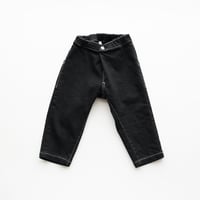 MOUN TEN. / front tuck organic jeans(for baby)    BP01-0109c   black  80-95