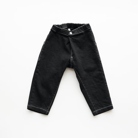 MOUN TEN. / front tuck organic jeans(for baby)    BP01-0109c   black  80-95