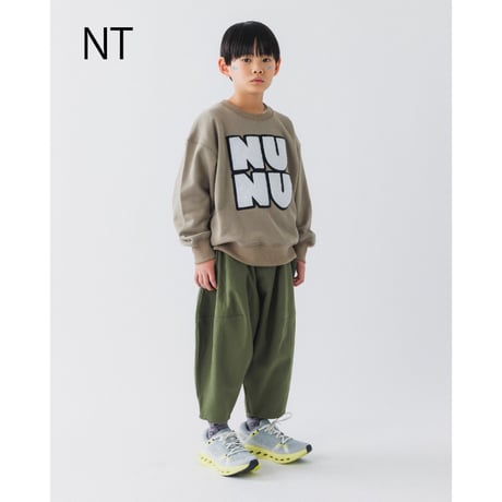 nunuforme / nunuワッペントレーナー　nt26-002-12  Beige   105.115.125.135.145.1(155).2(163)