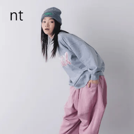 nunuforme / NNFMワッペントレーナー　　nt26-002-02  Gray   105.115.125.135.145.1(155).2(163)