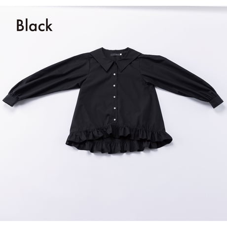 nunuforme /ビッグカラーブラウス  08-nf26-552-031  Black  M .L .XL.1(155).2(163)