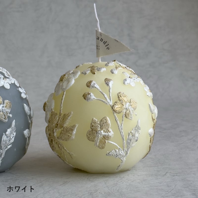 高山植物のキャンドル（ピンク・グリーン・グレー・ホワイト）【Blue