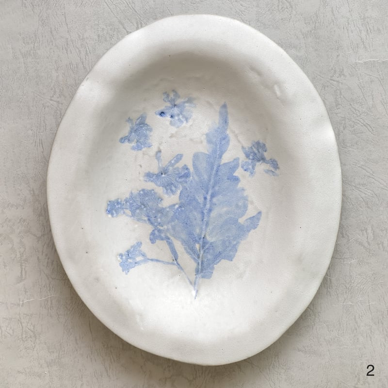 オーバル皿（白マット1・2、白つや3・4）【teto ceramics/石井啓一