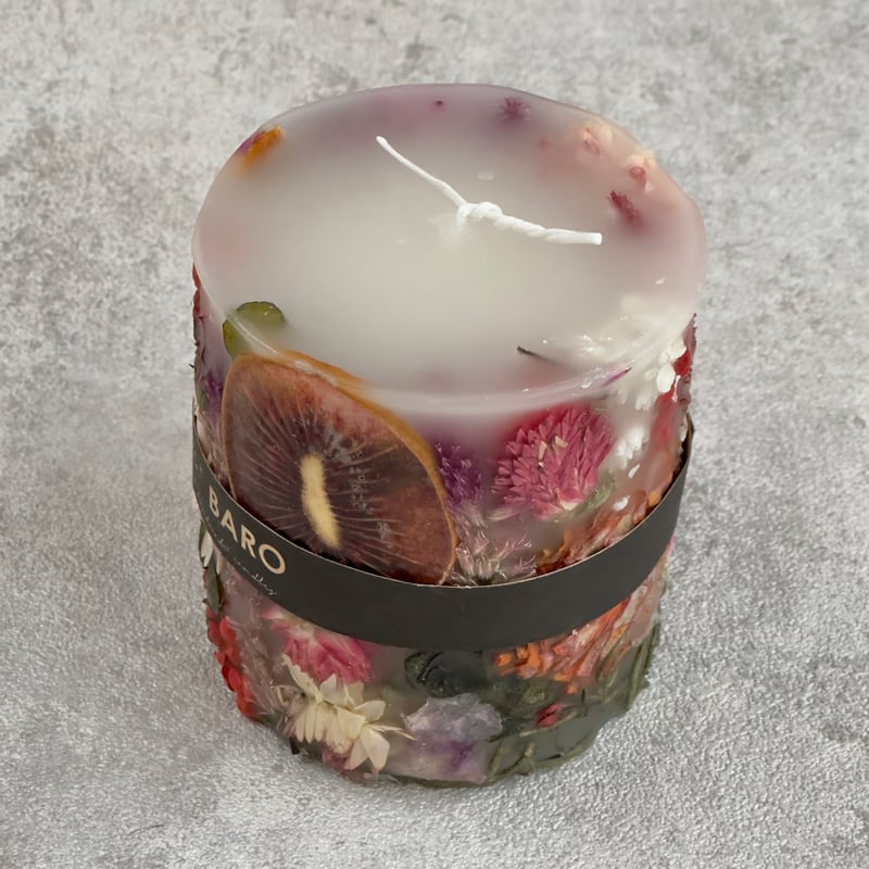 Candle BARO ボタニカルキャンドル M ※一点もの 1〜4 | ドライフラワー