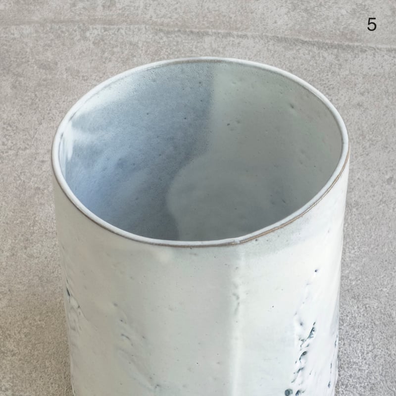 フリーカップ・大 (白つや 4〜6)【teto ceramics/石井啓一&Tida Flow