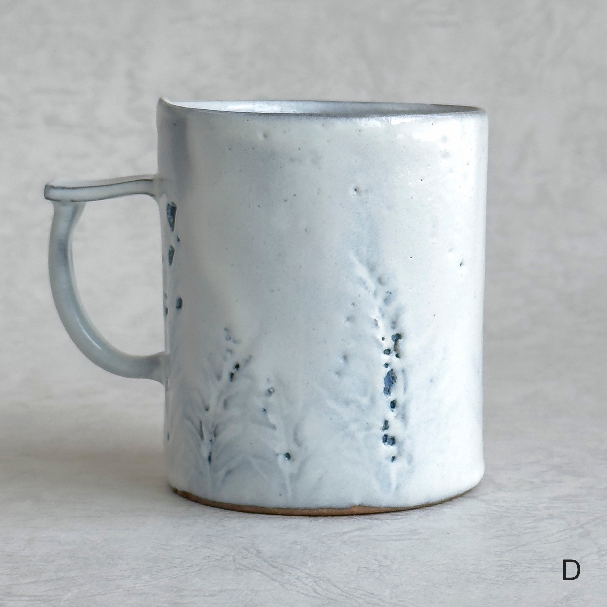 マグカップ・大（白マットA〜C・白つやD）【teto ceramics/石井啓一