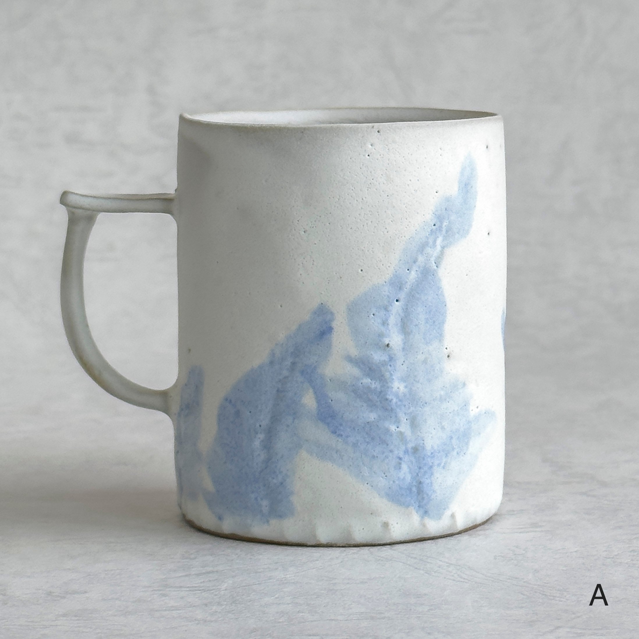マグカップ・大（白マットA〜C・白つやD）【teto ceramics/石井啓一