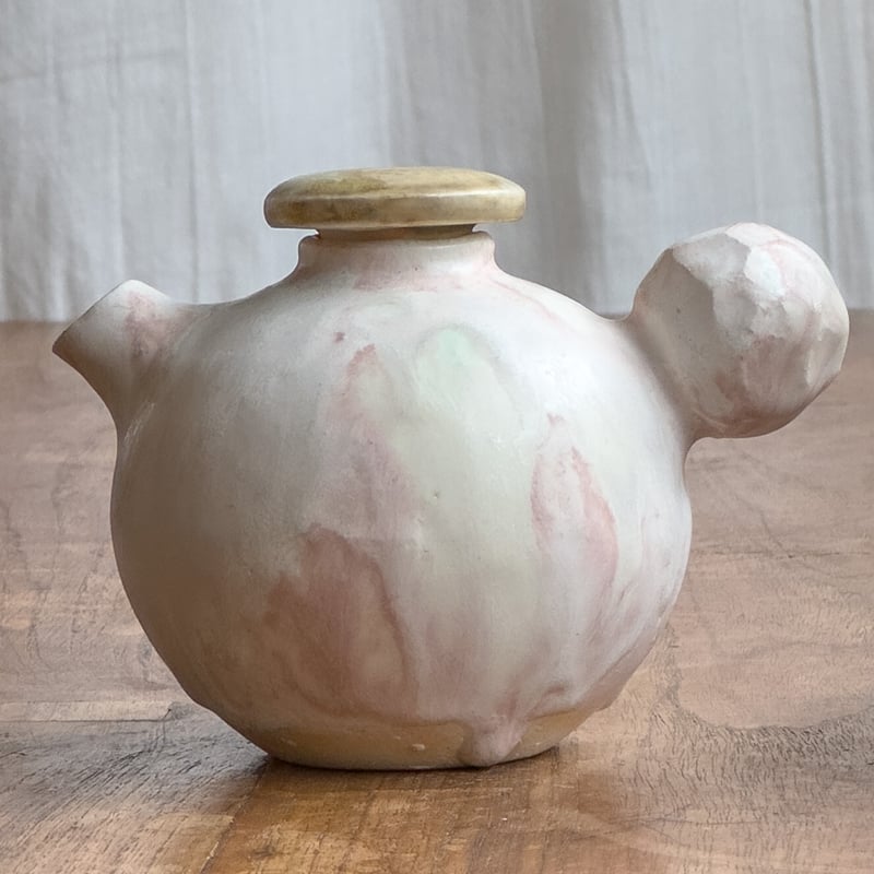【激レア 1点物】カタチ製作所　陶器花器 蓋つき片口【Enkel】 ※1点もの | ドライフラワーと、うつわと暮らし