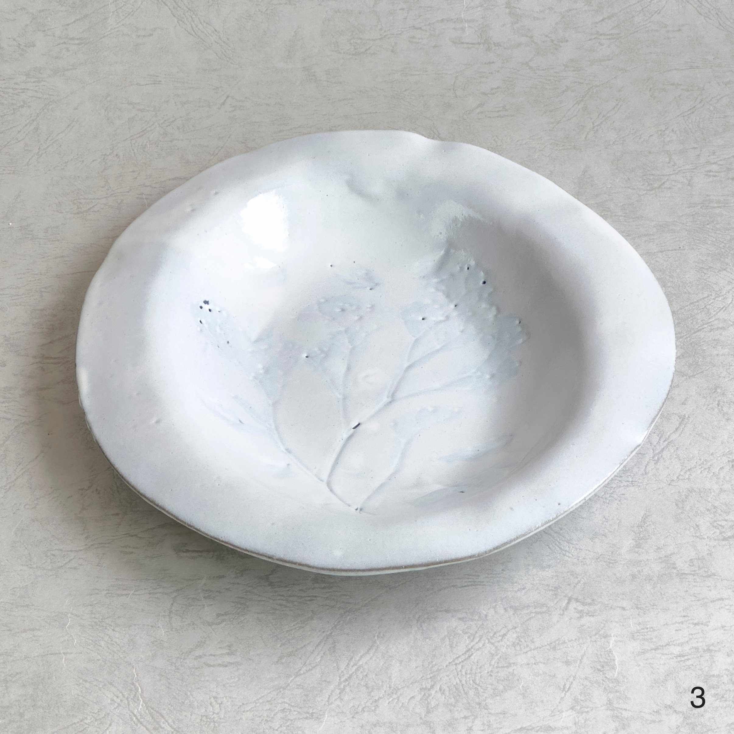 オーバル皿（白マット1・2、白つや3・4）【teto ceramics/石井啓一