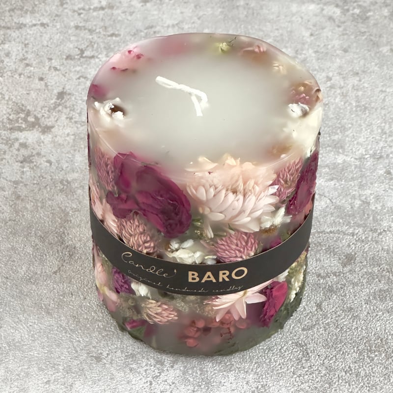 Candle BARO ボタニカルキャンドル M ※一点もの 1〜4 | ドライフラワー