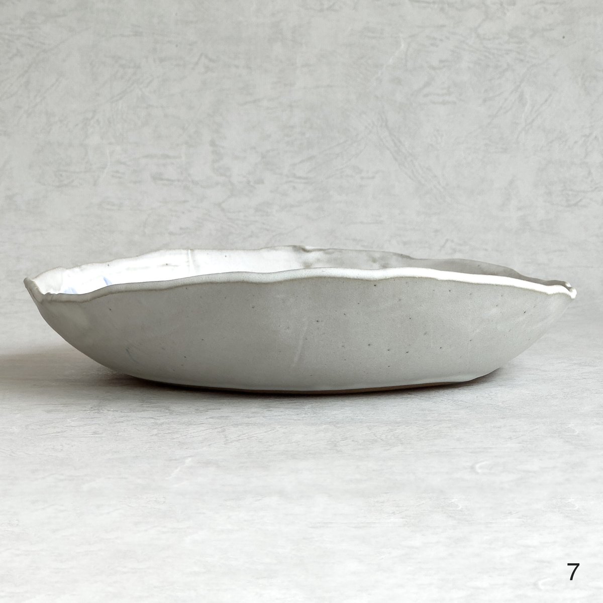 オーバル皿（白マット5〜7）【teto ceramics/石井啓一&Tida Flower】