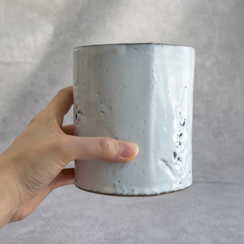 フリーカップ・大 (白つや 4〜6)【teto ceramics/石井啓一&Tida Flow