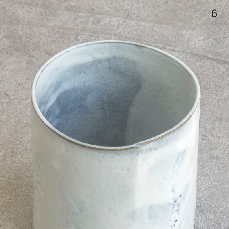 フリーカップ・大 (白つや 4〜6)【teto ceramics/石井啓一&Tida Flow
