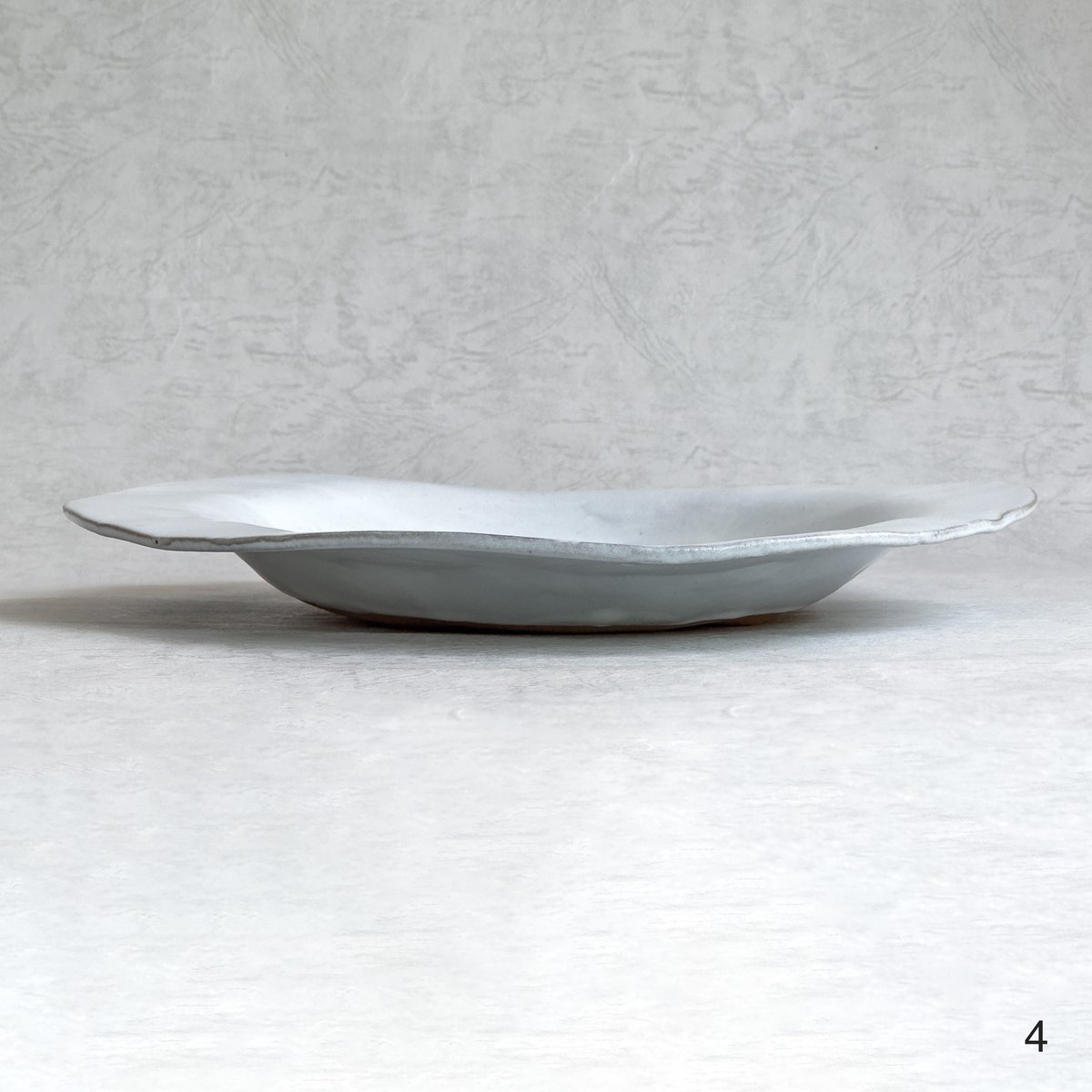 石木文さん　オーバル皿　ホワイトガーデン オーバル皿（白マット1・2、白つや3・4）【teto ceramics/石井啓一