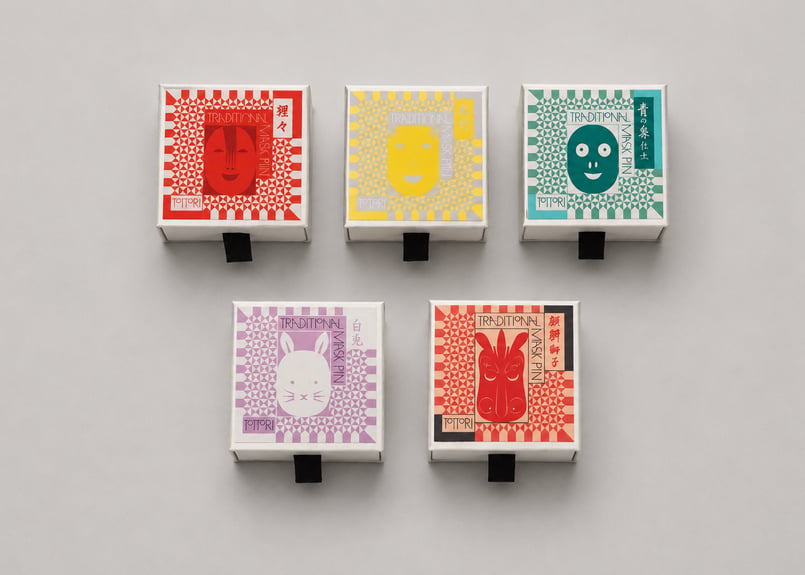 鳥取郷土玩具 お面PIN | COCOROSTORE