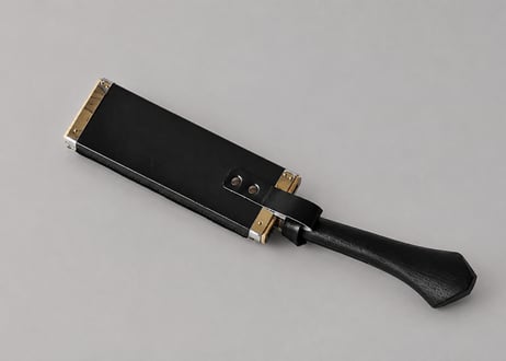 鞘付腰鉈 7寸 （21cm） 両刃　磨き