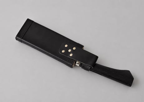 鞘付腰鉈 6寸 （18cm） 両刃　磨き