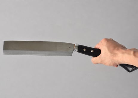 鞘付腰鉈 7寸 （21cm） 両刃　磨き