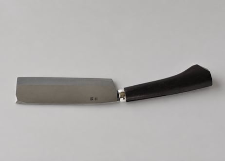 鞘付腰鉈 6寸 （18cm） 両刃　磨き