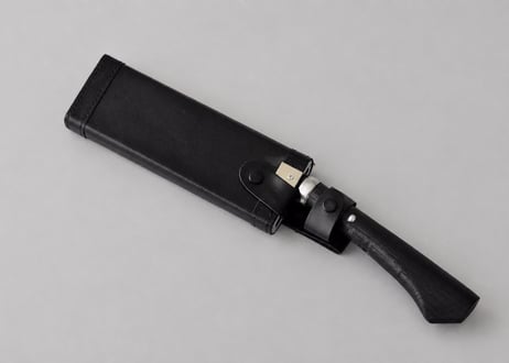 鞘付腰鉈 6寸 （18cm） 両刃　磨き