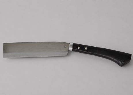 鞘付腰鉈 7寸 （21cm） 両刃　磨き