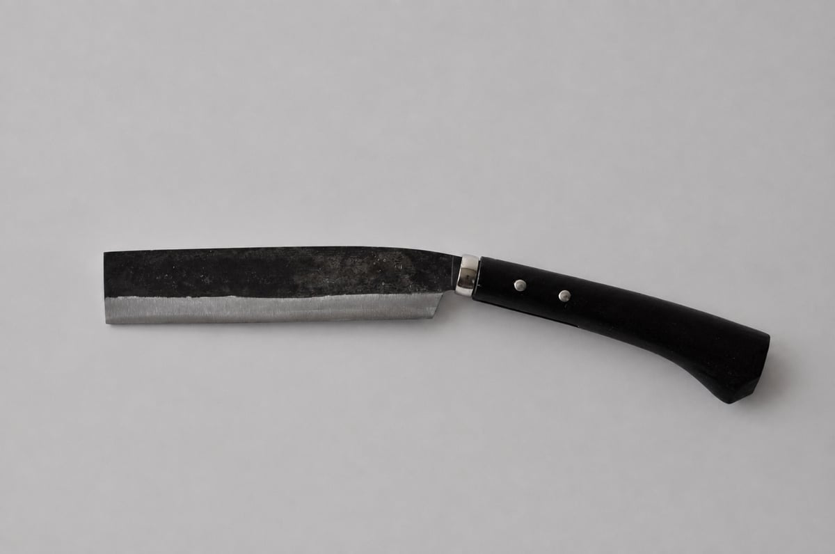 鞘付腰鉈 7寸 （21cm） 両刃 黒打ち | COCOROSTORE