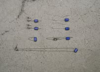 Czech glass chain accessories 【Rectangle Indigo】