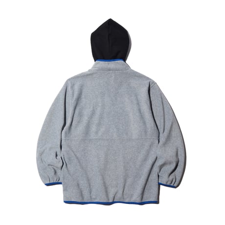 Fake Layered Fleece Jacket GRAY