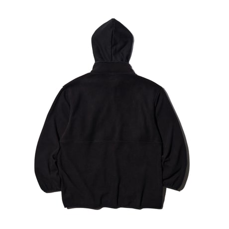 Fake Layered Fleece Jacket BLACK