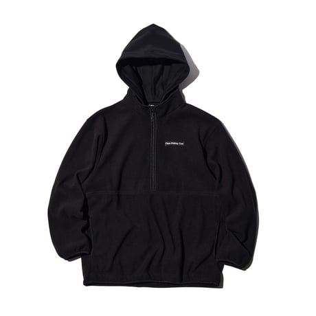 Fake Layered Fleece Jacket BLACK