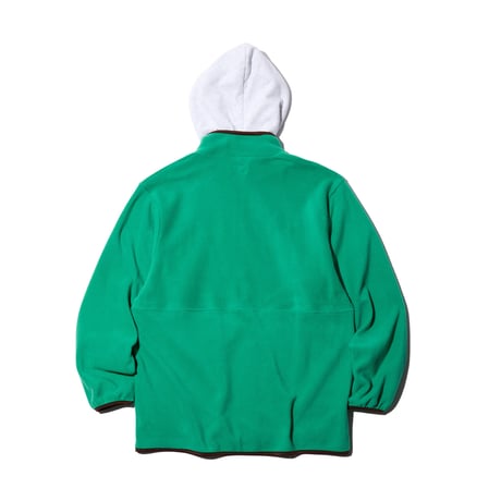Fake Layered Fleece Jacket GREEN