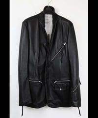 NU-1942  Sheep Leather Tailored Collar Riders Jacket