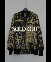 DS-251 - LOGO COLLAGE PRINT BOMBER JACKET
