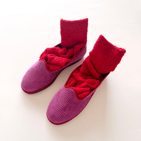 2e CHESTS×MARCOMONDE_MOLE FUR TABI socks (White,Mint Green,L.Brown,Red)