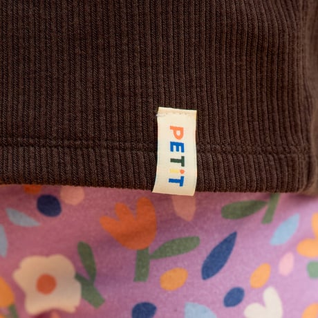 PETiT STELLA_Bow Scarf Rib Top (Slate Blue,Chocolate,Brick) / 18-24months,3-4,4-5,5-6,6-7years