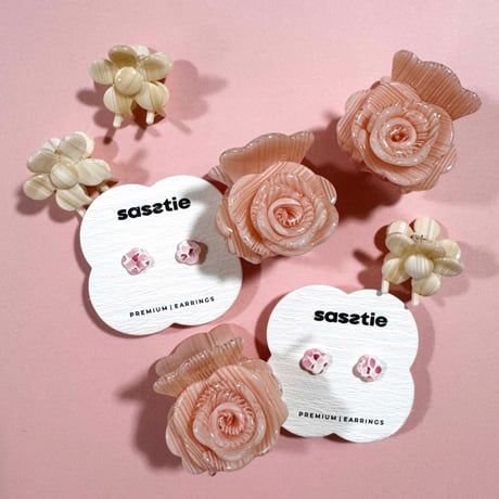 sasstie_Earrings (Core Pearl,Core Berry)