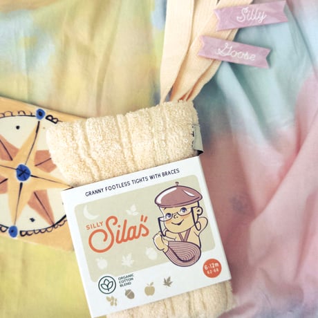 SILLY Silas Granny Teddy Warmy Footless Collection_Silky Peach
