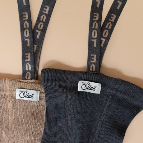 SILLY Silas Footless Collection_Dark Grey Patterned