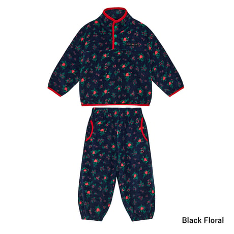 PETiT STELLA_Fleece Set (Orange Blossom,Green Floral,Black Floral) / 3-4,4-5,5-6years
