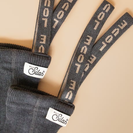 SILLY Silas Footless Collection_Dark Grey Patterned