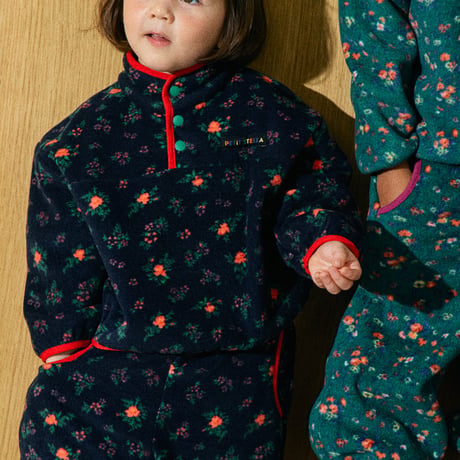 PETiT STELLA_Fleece Set (Orange Blossom,Green Floral,Black Floral) / 3-4,4-5,5-6years