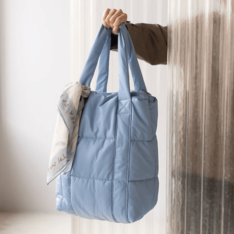 Tinne+Mia_Clode puffy shoulder bag (new maroon,forever blue)