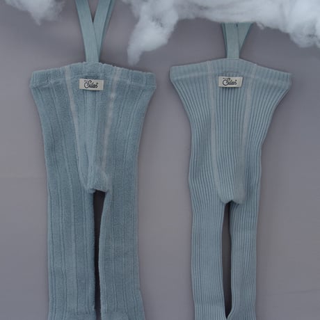 SILLY Silas Granny Teddy Warmy Tights Collection_Misty Blue