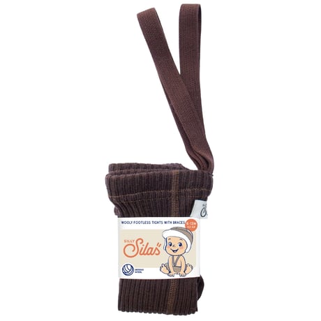 SILLY Silas Wooly Warmy Footless Collection_Espresso Brown
