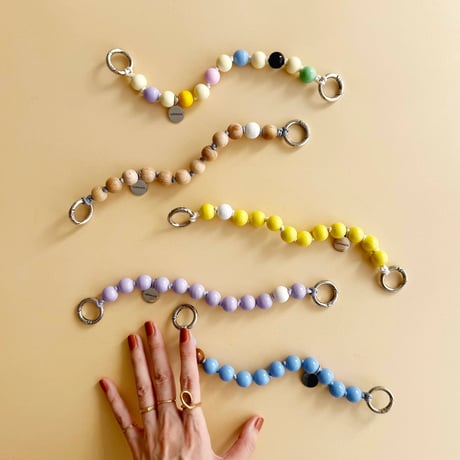 UPBEADS MINI (22cm)_SPECIAL WOODY/LAVENDER/CREAM LEMON/ICE BLUE/OHPALIA